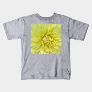 Bright Yellow Abstract Bloom Kids T-Shirt